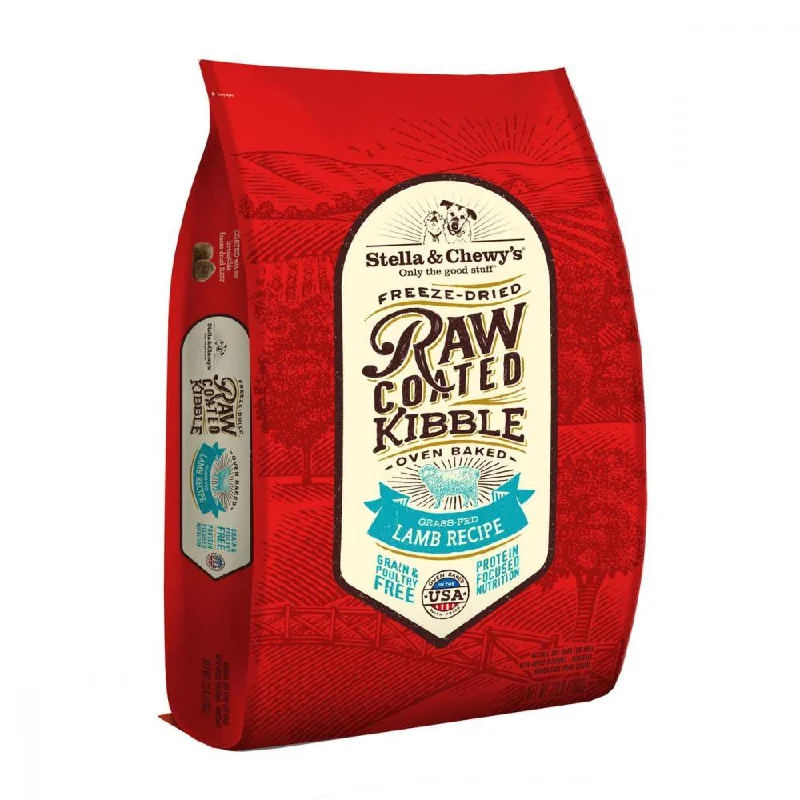 Cotton cat sleep pouch-Stella & Chewy's Raw Coated Kibble Grass Fed Lamb Recipe Dry Dog Food