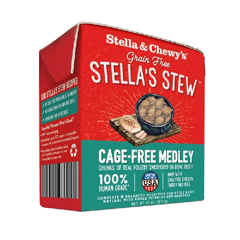 Leak-proof dog water cup-Stella & Chewy's Stella's Stew Cage Free Medley Recipe Food Topper for Dogs