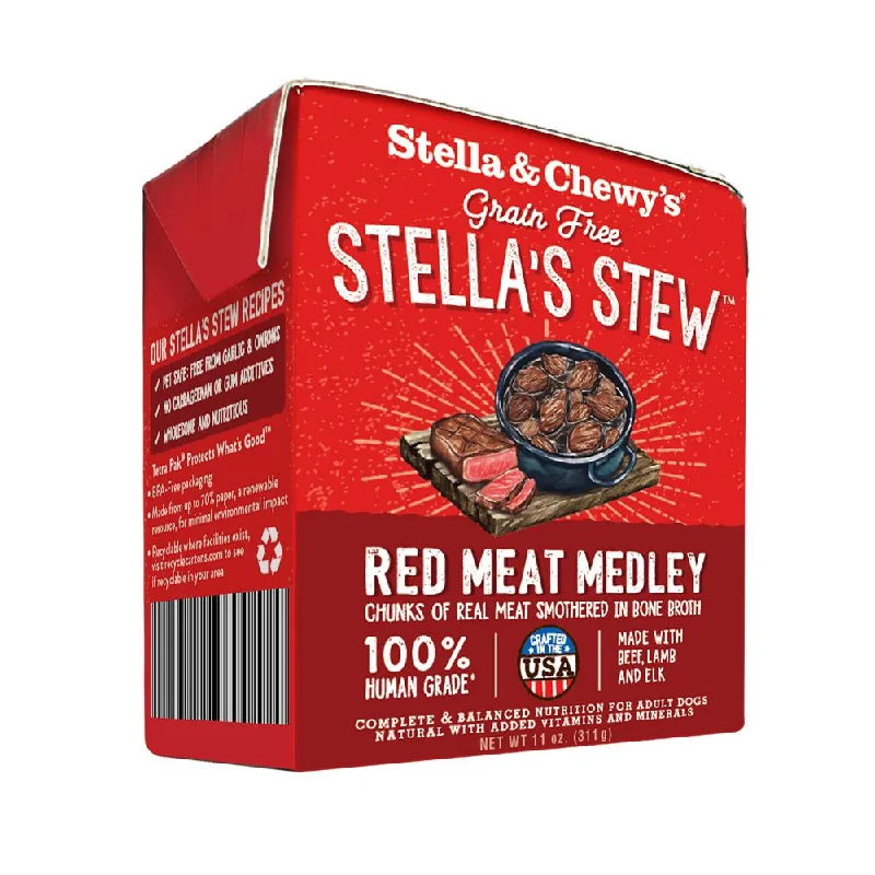 Patterned nylon pet collar-Stella & Chewy's Stella's Stew Red Meat Medley Recipe Food Topper for Dogs