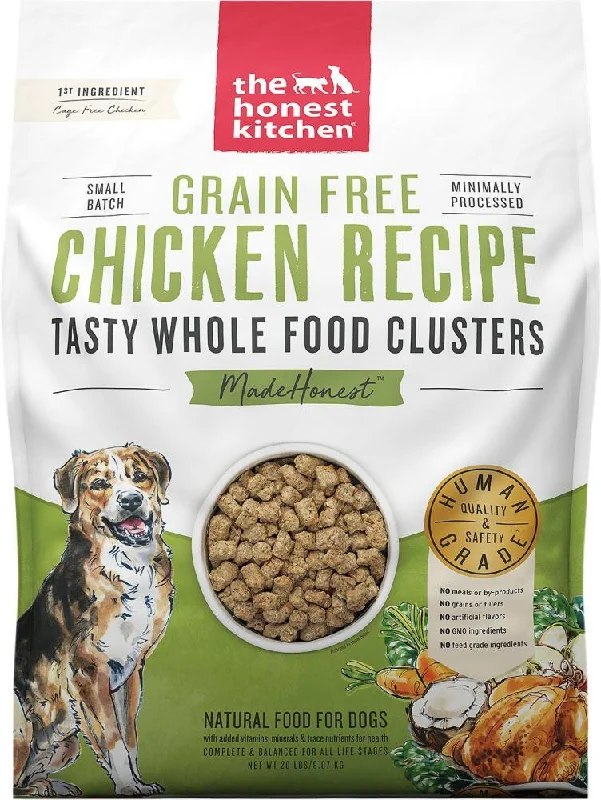 Polka-dot cat leash-The Honest Kitchen Grain Free Chicken Recipe Whole Food Clusters Dry Dog Food