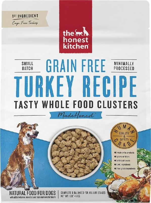 Nylon pet snack bag-The Honest Kitchen Grain Free Turkey Recipe Whole Food Clusters Dry Dog Food