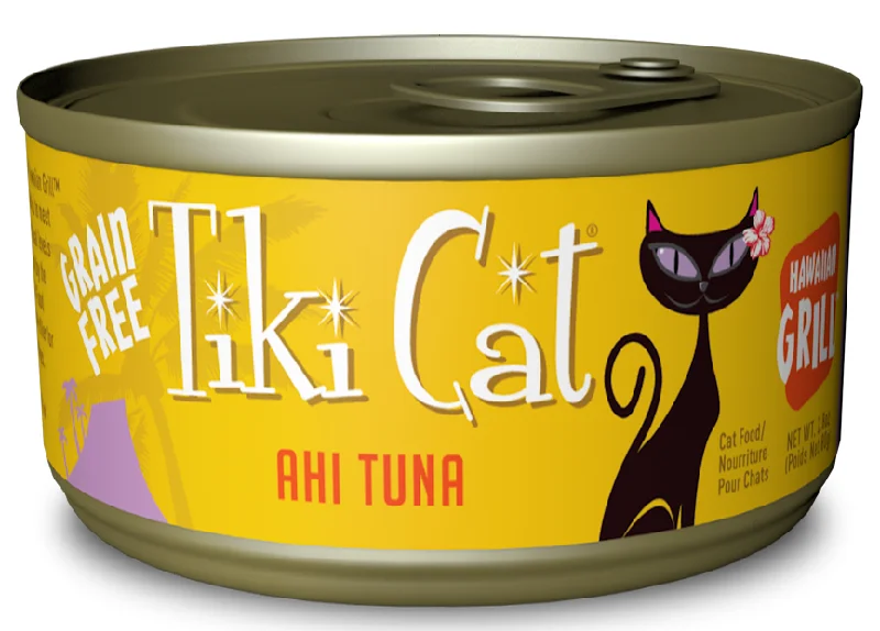 Pet-safe travel first aid-Tiki Cat Hawaiian Grill Grain Free Ahi Tuna Canned Cat Food