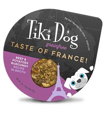 Braided guinea pig harness-Tiki Dog™ Petites™ Taste of the World French Beef Burgundy