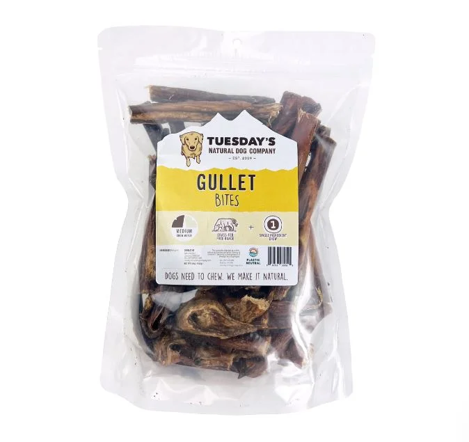 Padded pet buggy cover-Tuesdays Natural Dog Company Assorted Gullet Bites Dog Treats (16 oz)