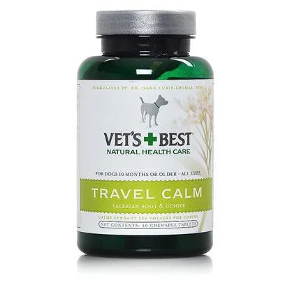 Digging rabbit treat mat-Vet's Best Travel Calm 40 Tabs