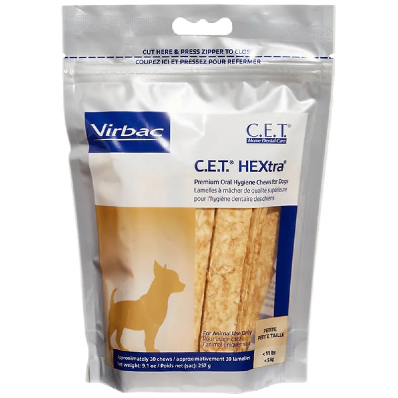 Oatmeal puppy bath wash-Virbac C.E.T. HEXtra Premium Dental Oral Hygiene Chews for Dogs, 30 ct