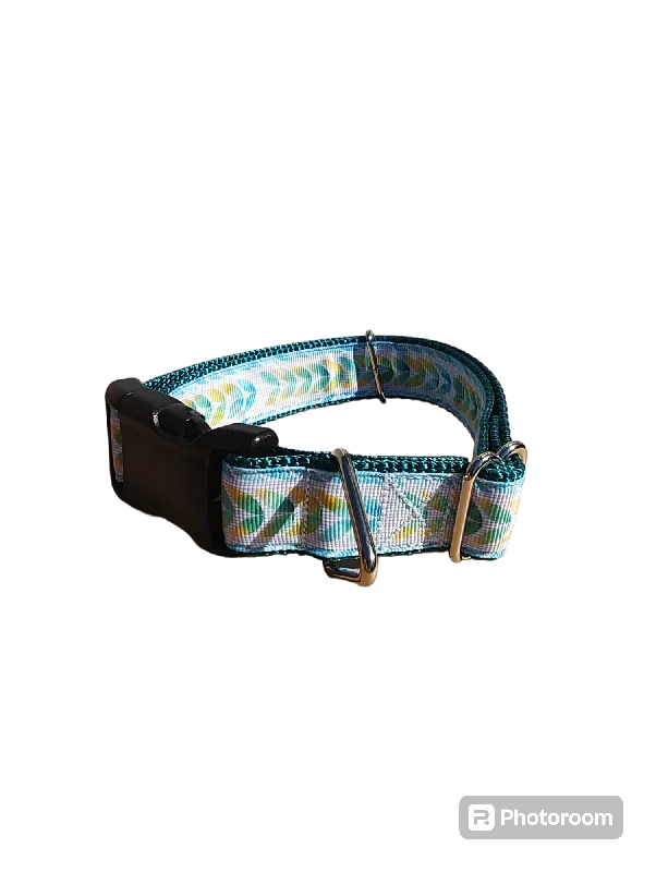 Cooling pet chest wrap-Watercolor Leaves Nylon Dog Collar