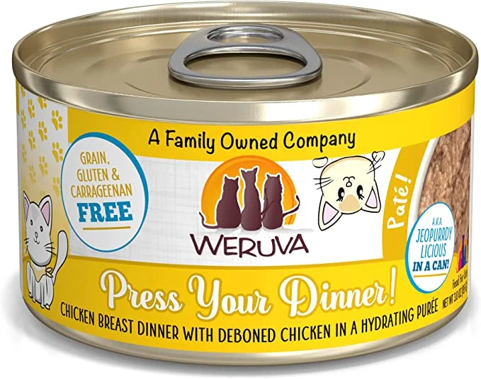 Plush hamster rest sack-Weruva Classic Cat Paté, Press Your Dinner with Chicken, 3oz