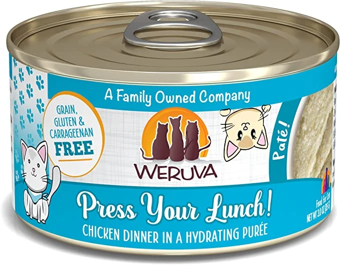 Patterned nylon pet collar-Weruva Classic Cat Paté, Press Your Lunch! with Chicken, 3oz