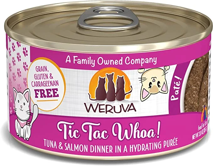 Cushioned cat nap mat-Weruva Classic Cat Paté, Tic Tac Whoa! with Tuna & Salmon, 3oz