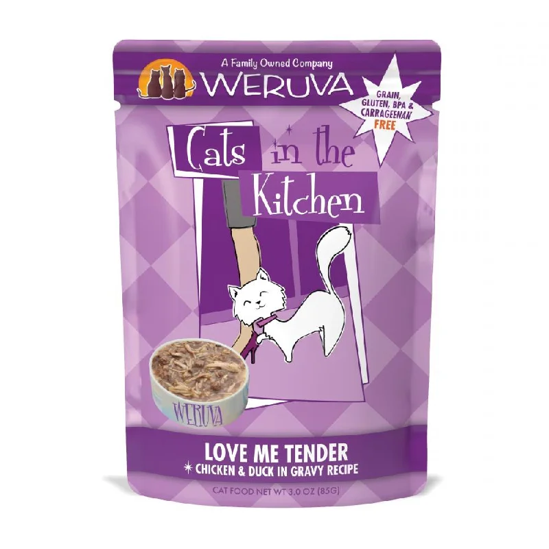 Adjustable pet grooming stand-Weruva Cats In the Kitchen Love Me Tender Pouches Wet Cat Food