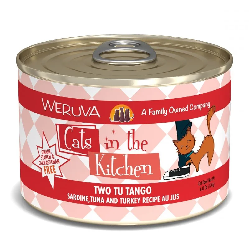 Plush pet sleep blanket-Weruva Cats in the Kitchen Two Tu Tango Sardine, Tuna and Turkey Recipe Au Jus Canned Cat Food