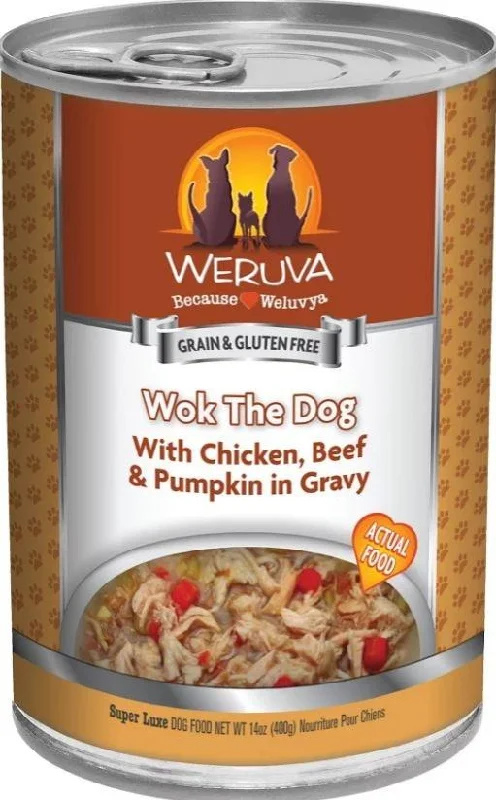 UV-proof pet shade cover-Weruva Wok The Dog Canned Dog Food (14 oz, single can)