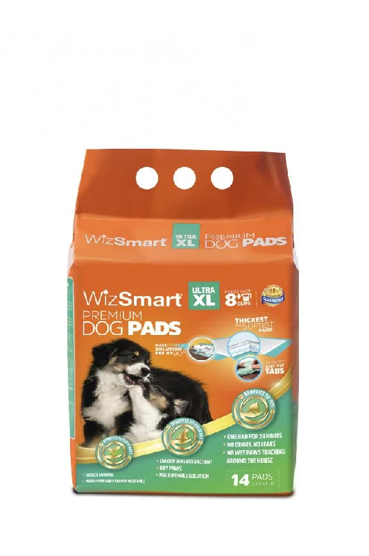 Pet-safe carpet cleaner-WizSmart Ultra XL All Day Dry Premium Dog Pads (14 Count)