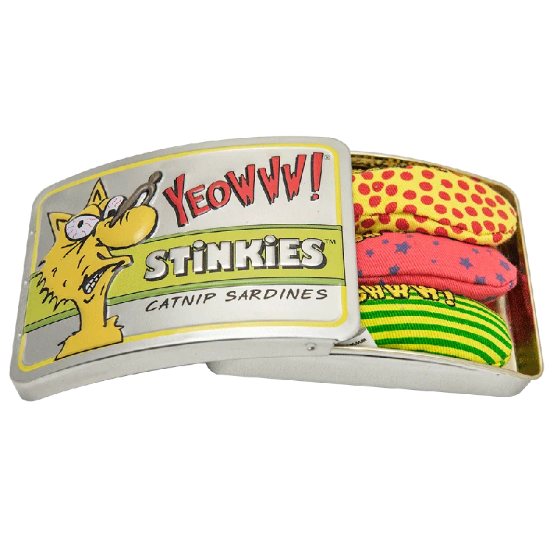 Textured pet nap mat-YEOWWW! STINKIES CATNIP SARDINES (3 Pack)