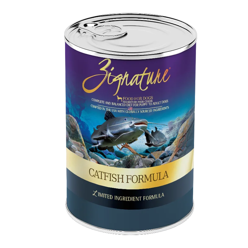 Gentle pet training buzzer-Zignature Limited Ingredient Catfish Formula Wet Dog Food (13-oz, single)