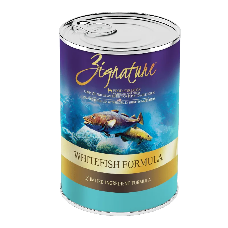 USB-powered pet cooler-Zignature Limited Ingredient Diet Whitefish Formula Wet Dog Food (13 oz, single)