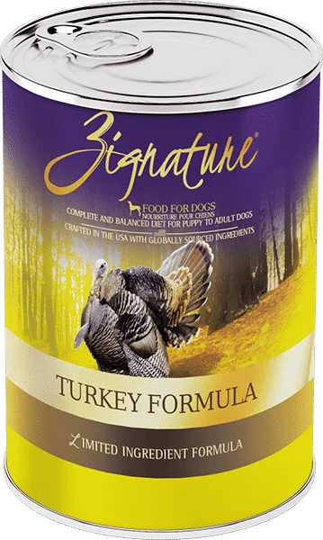 Odor-blocking pet spray-Zignature Limited Ingredient Turkey Formula Wet Dog Food