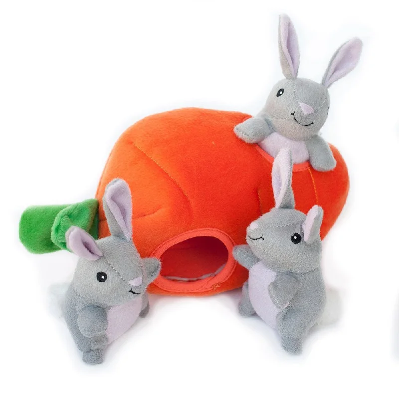 Striped bird walking harness-Zippy Paws Burrows Bunny N Carrot Puzzle Toy