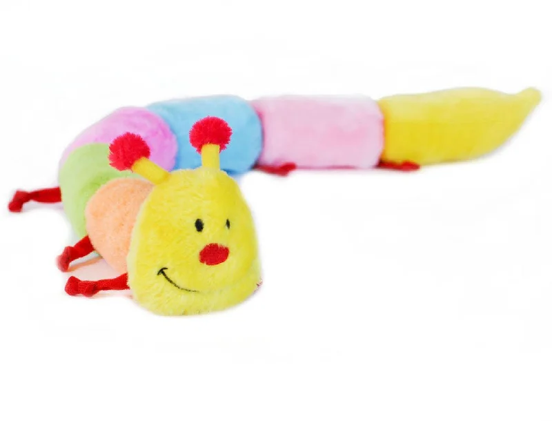 Curved pet tick comb-Zippy Paws Caterpillar Deluxe 6-Blaster Squeaker 32 Inch Dog Toy