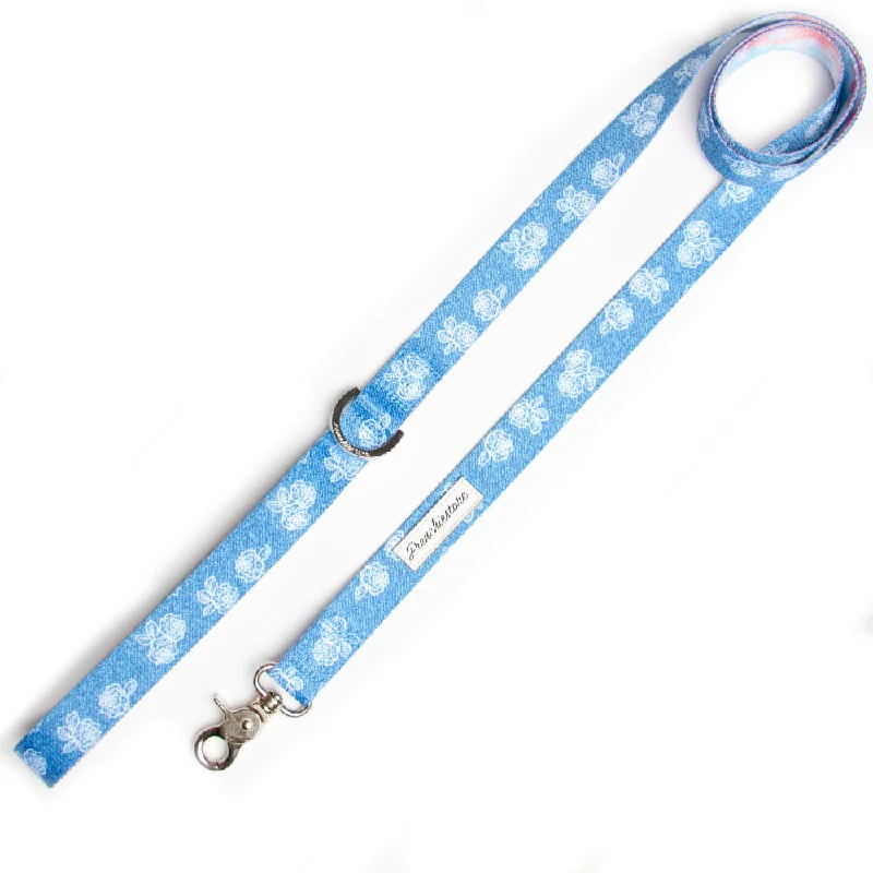 Spinning cat feather toy-Frenchiestore Dog Luxury Leash | Denim