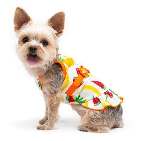 Waterproof dog nap kennel-Fruitilicious Dog Sun Dress