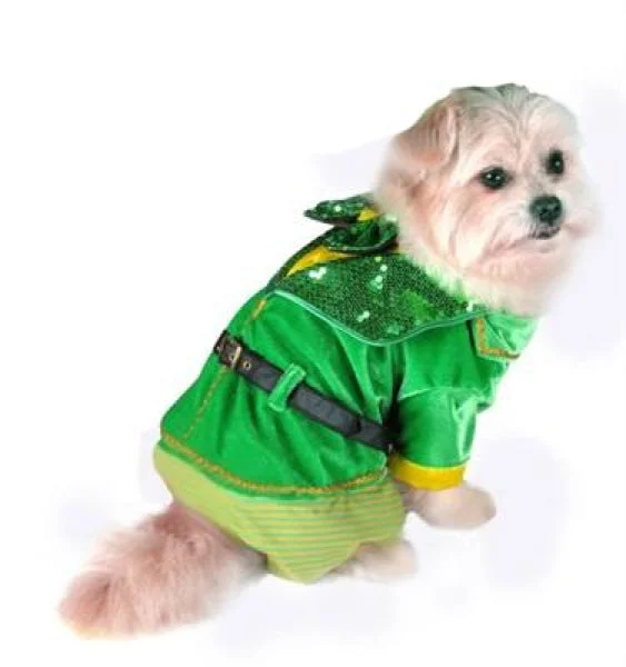 Knotted puppy tug rope-Little Leprechaun Boy Dog Costume