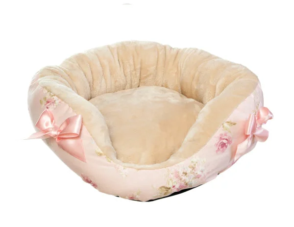 Wide-base cat food bowl-Pastel Dreams Dog Bed