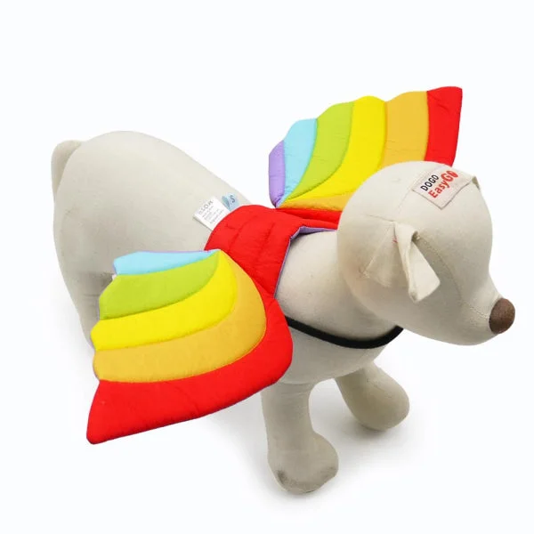 Flexible pet play tunnel-Rainbow Dog Wings