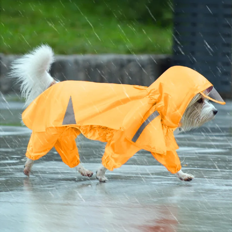 Clear hamster play ball-Reflective Windproof And Waterproof Hooded Dog Cape Raincoat