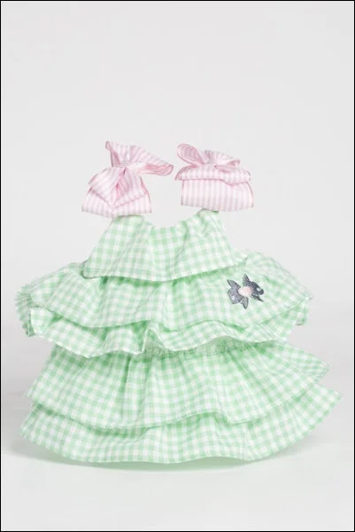 Stretchy rabbit leash-Sweet Vanilla Dog Dress Pastel Green