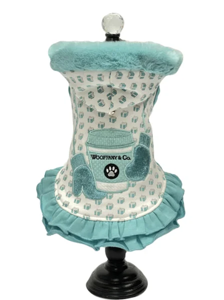 Weatherproof pet shade tent-WOOFFANY & CO. Cup of Love Dress Hoodie